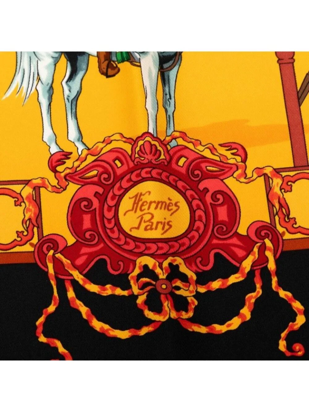 Hermes Carre 90 Real Escuela Andaluza Del Arte Royal Andalusian Equestrian Scarf